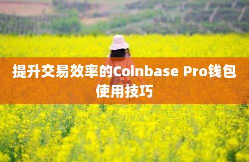 提升交易效率的Coinbase Pro钱包使用技巧