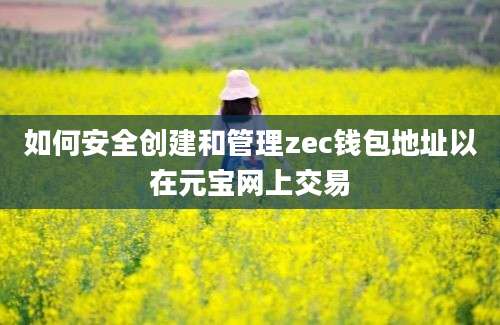 如何安全创建和管理zec钱包地址以在元宝网上交易