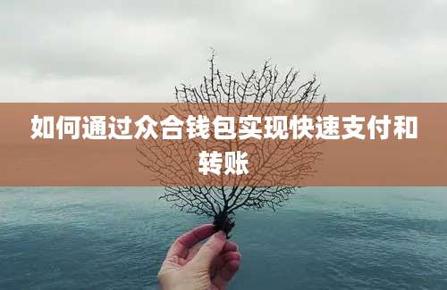 如何通过众合钱包实现快速支付和转账