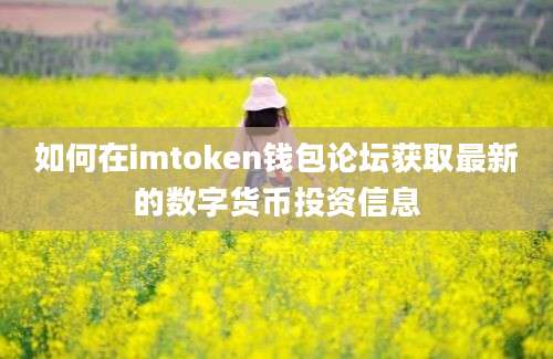 如何在imtoken钱包论坛获取最新的数字货币投资信息