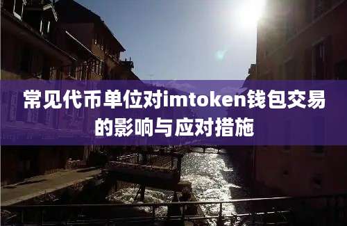 常见代币单位对imtoken钱包交易的影响与应对措施