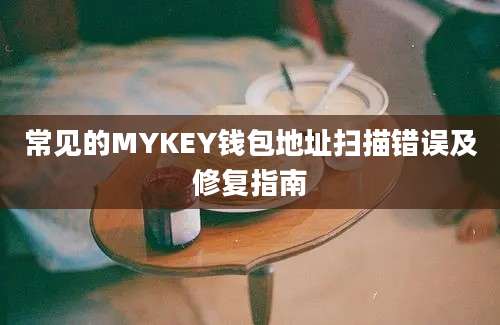 常见的MYKEY钱包地址扫描错误及修复指南