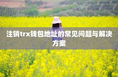 注销trx钱包地址的常见问题与解决方案