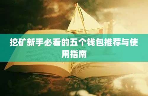 挖矿新手必看的五个钱包推荐与使用指南