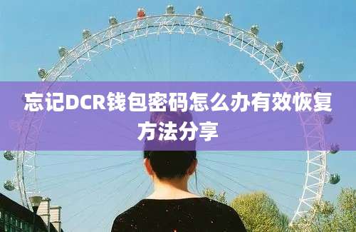 忘记DCR钱包密码怎么办有效恢复方法分享