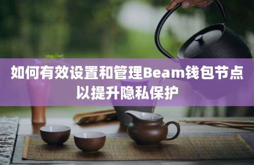 如何有效设置和管理Beam钱包节点以提升隐私保护